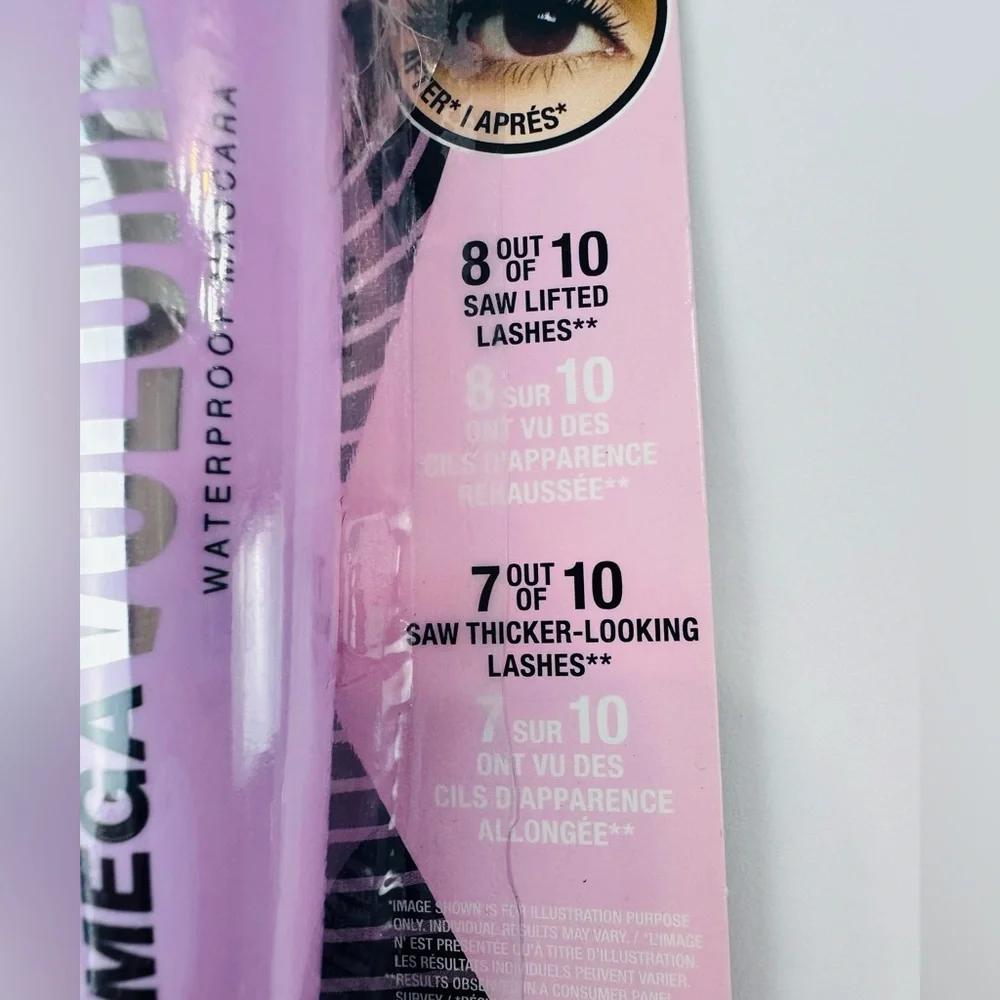 | 2-Pack | Wet n Wild Mega Volume Waterproof Mascara‎ – Very Black NEW